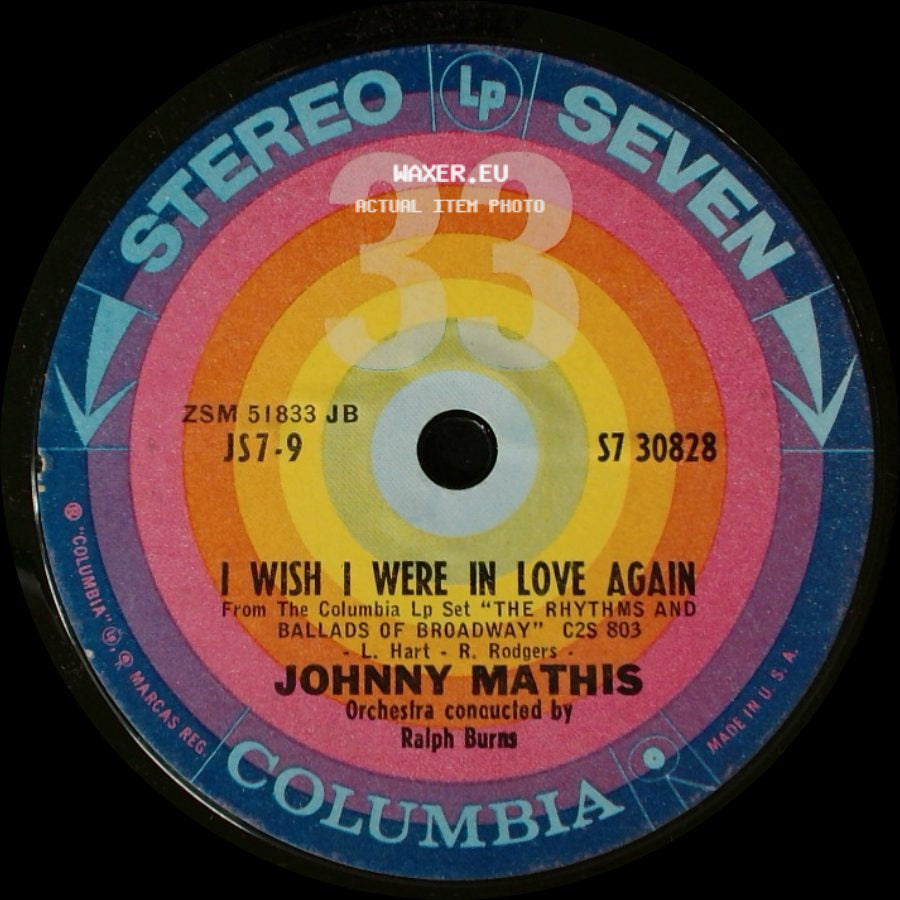 Johnny Mathis - Everything's Coming Up Roses / I Wish I Were In Love Again side B