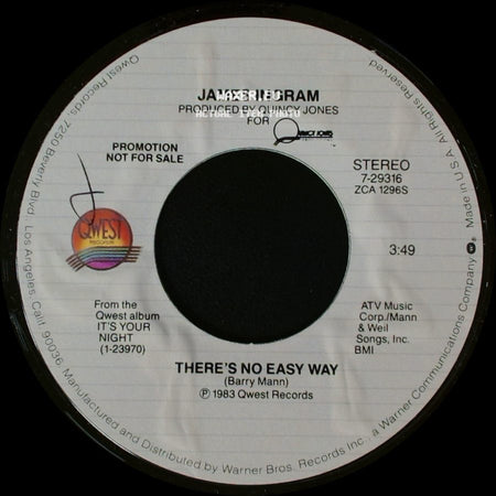 James Ingram - There's No Easy Way / There's No Easy Way side A