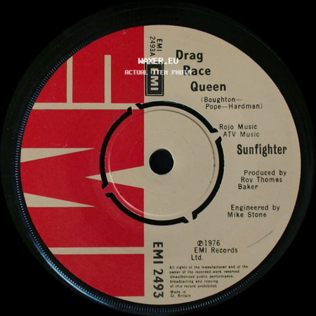 Sunfighter - Riding On Your Star / Drag Race Queen side B