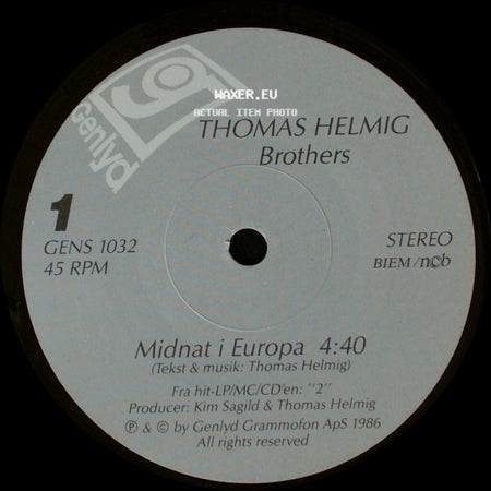 Thomas Helmig - Brothers / Menneskebørn side A