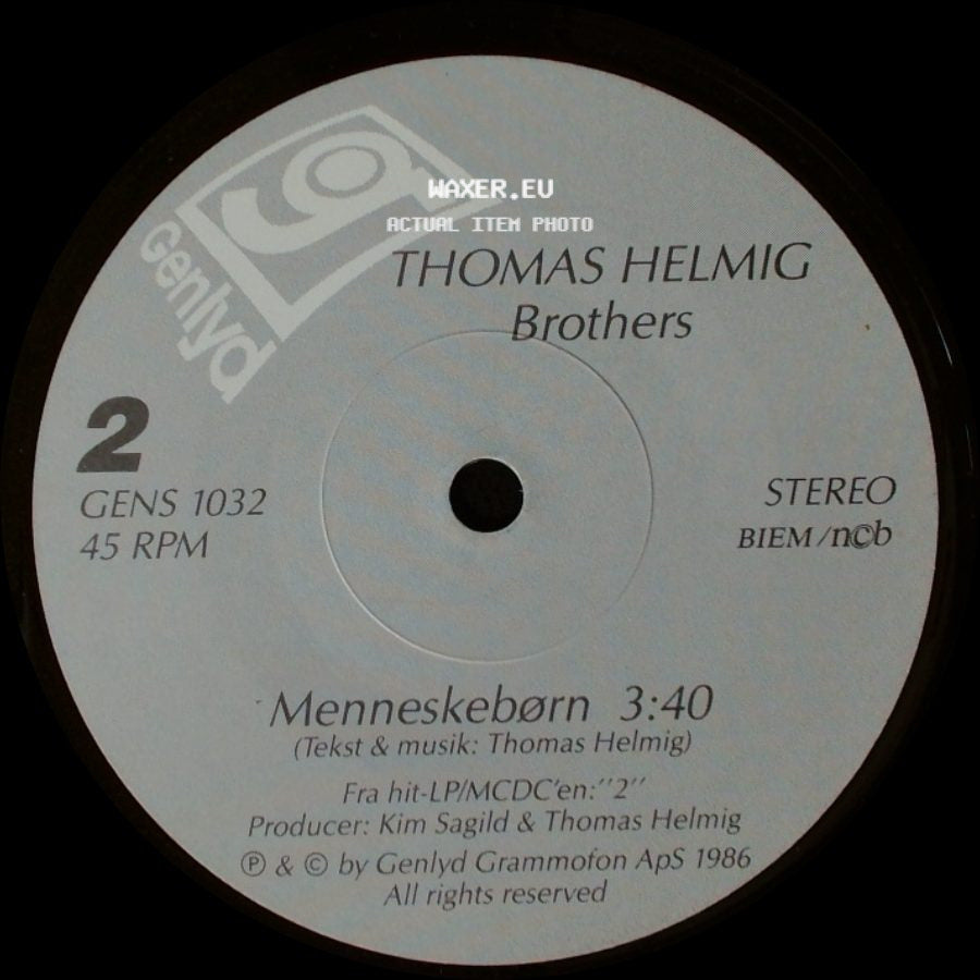 Thomas Helmig - Brothers / Menneskebørn side B