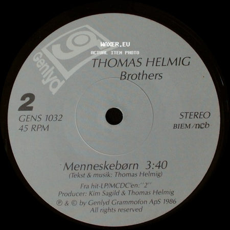 Thomas Helmig - Brothers / Menneskebørn side B