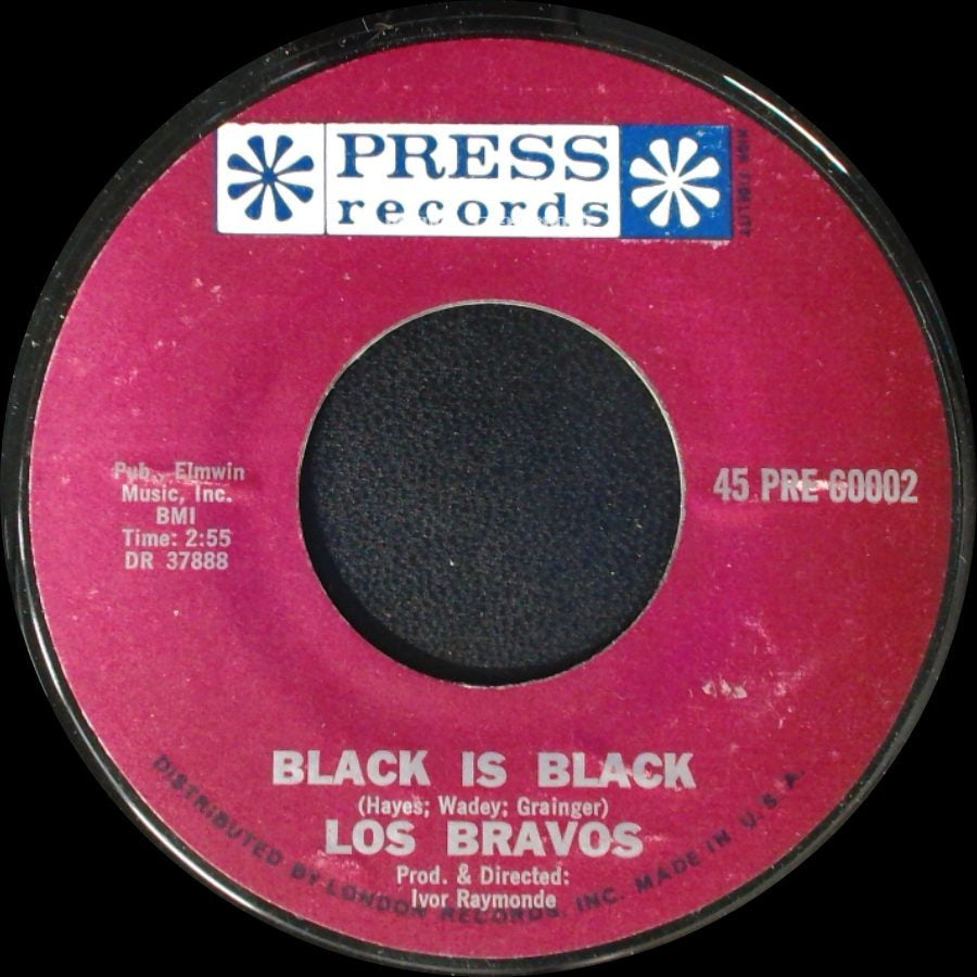 Los Bravos - Black Is Black / I Want A Name side A
