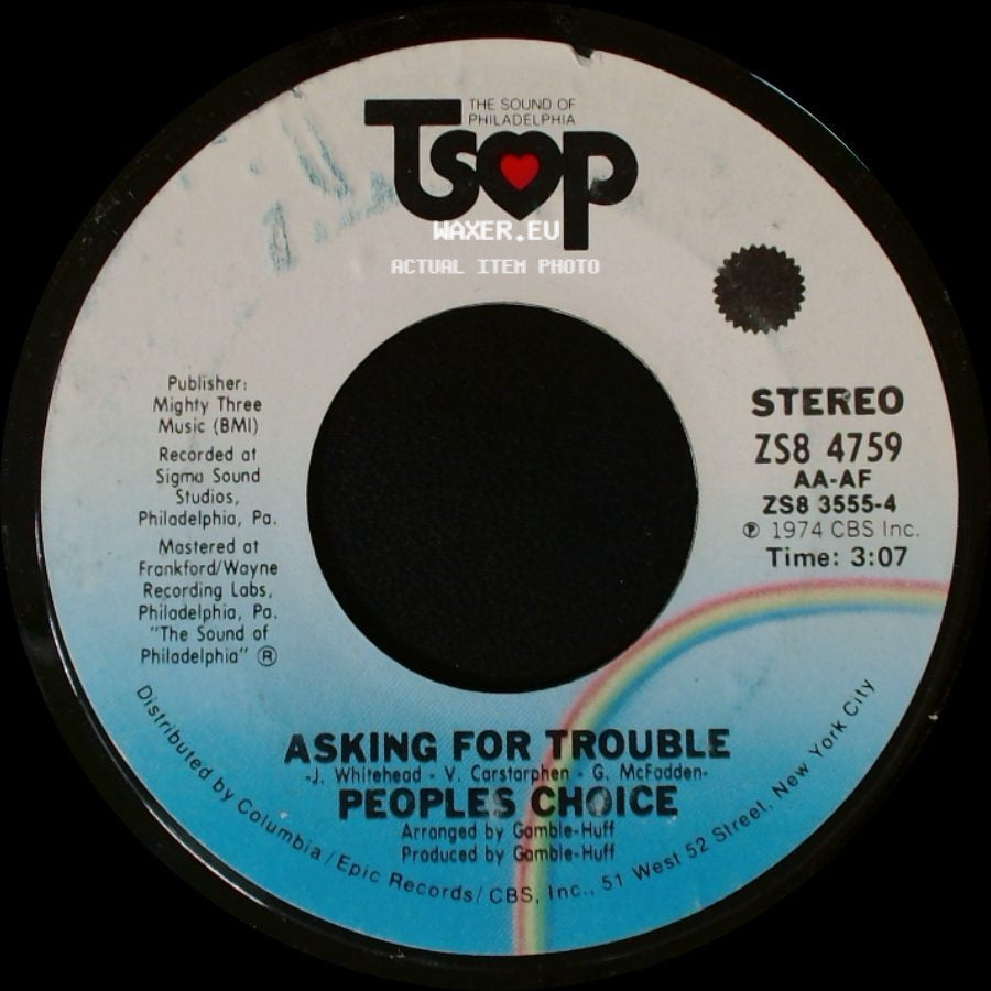 Peoples Choice - Asking For Trouble / Party Is A Groovy Thing side A