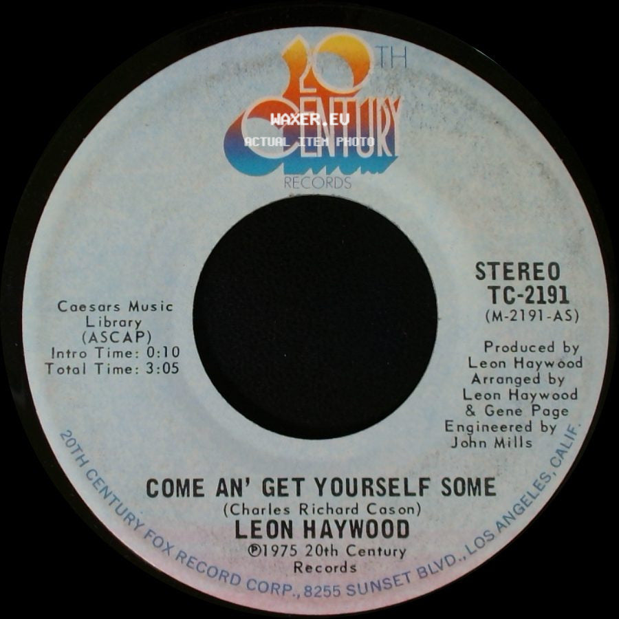 Leon Haywood - Who You Been Giving It Up To / Come An' Get Yourself Some side B