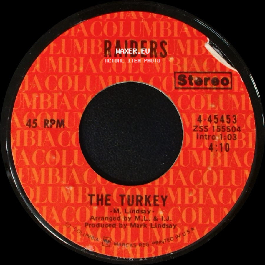 Raiders - Birds Of A Feather / The Turkey side B