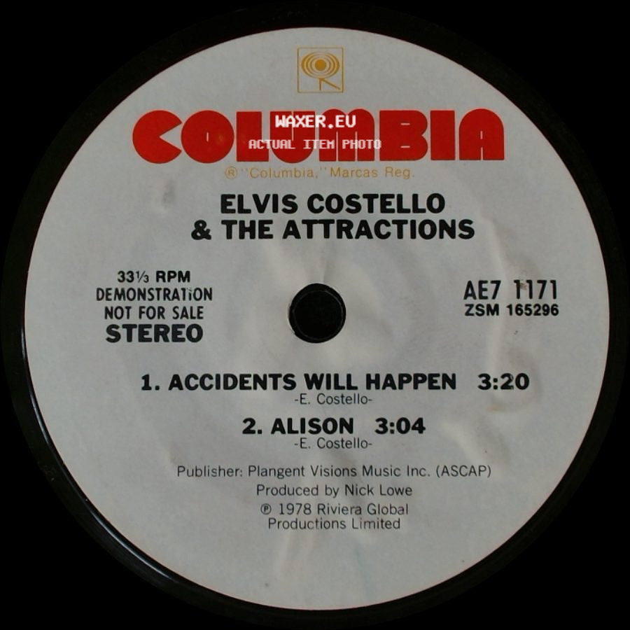 Elvis Costello & The Attractions - Watching The Detectives / Unknown Title B side B