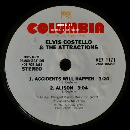 Elvis Costello & The Attractions - Watching The Detectives / Unknown Title B side B