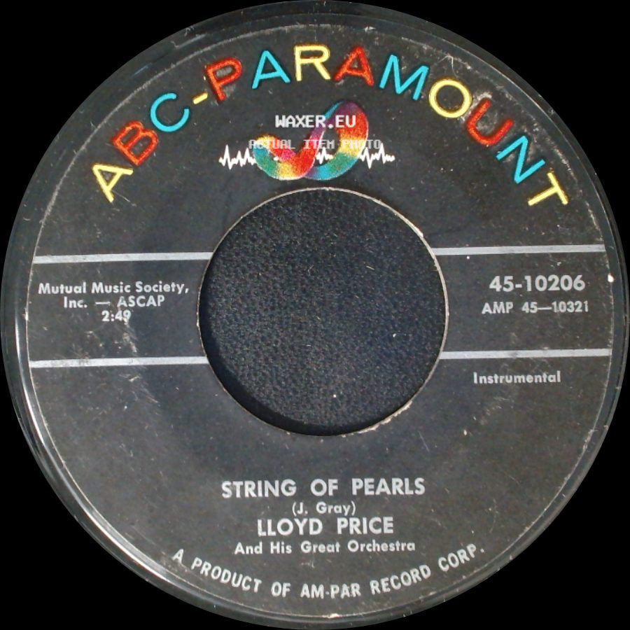 Lloyd Price / Lloyd Price And His Great Orchestra - String Of Pearls / Chantilly Lace side A