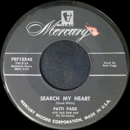 Patti Page - Search My Heart / Croce Di Oro (Cross Of Gold) side A