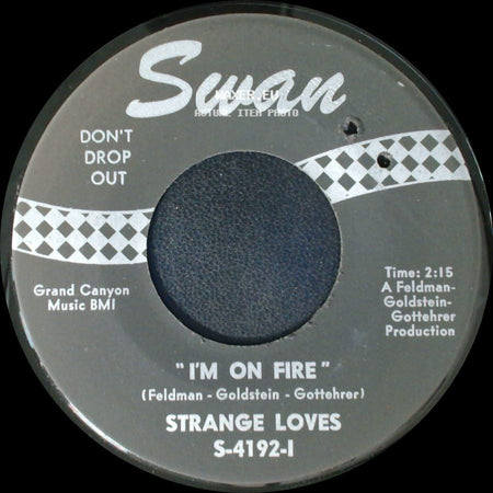 Strange Loves - Love, Love (That's All I Want From You) / I'm On Fire side B