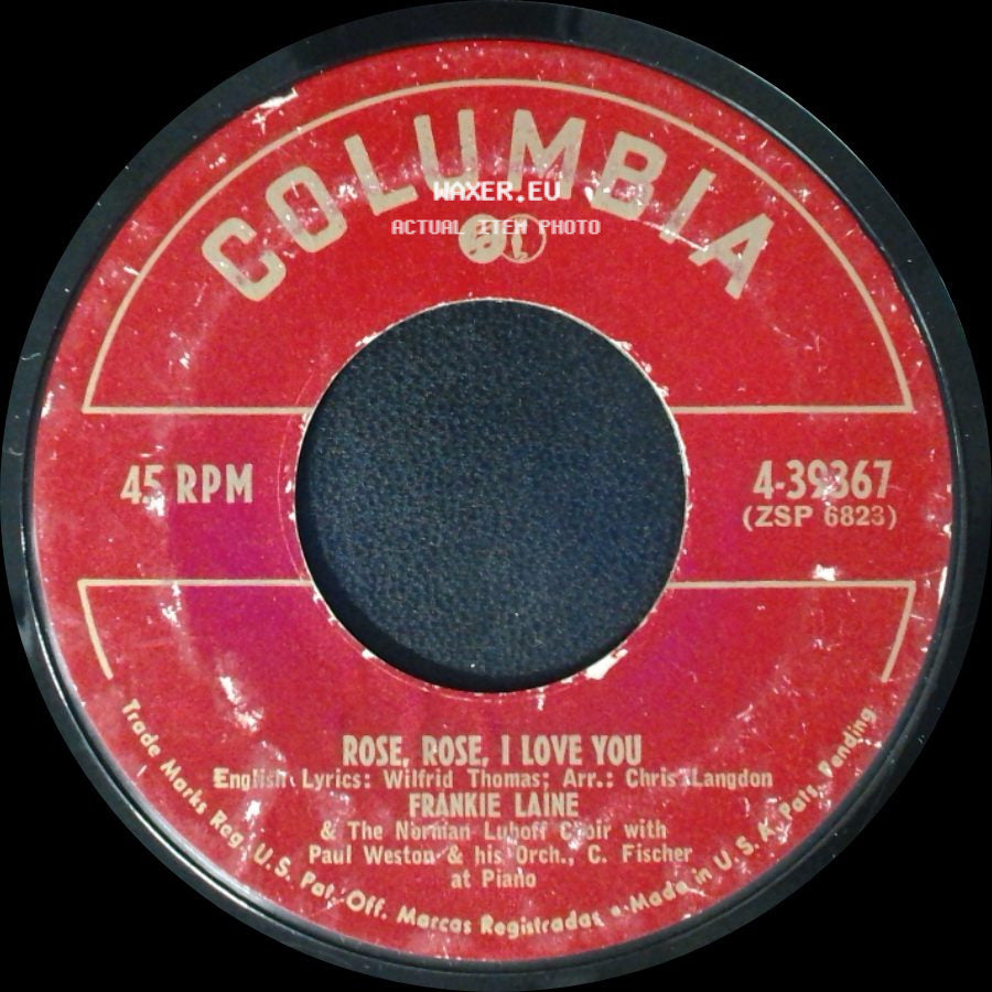 Frankie Laine - Jezebel / Rose, Rose, I Love You side B