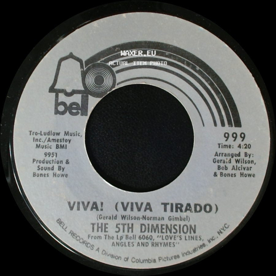 The 5Th Dimension - Viva! (Viva Tirado) / Light Sings side A