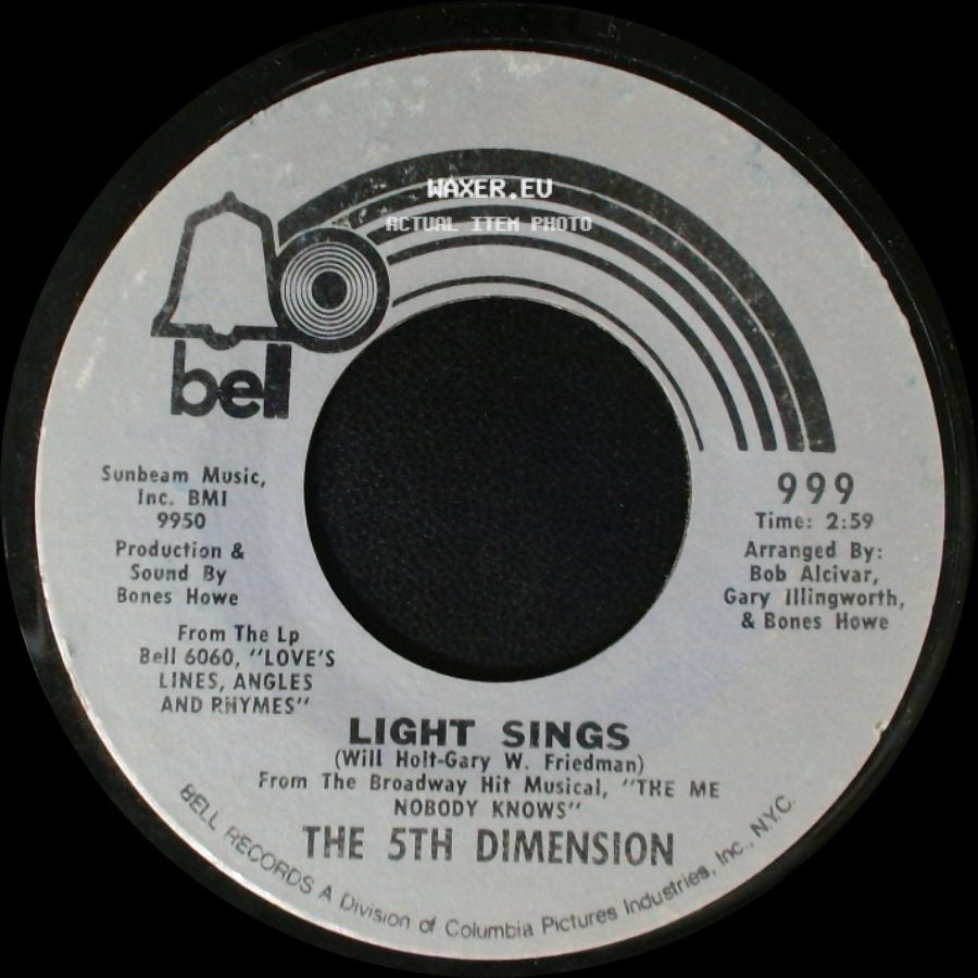 The 5Th Dimension - Viva! (Viva Tirado) / Light Sings side B