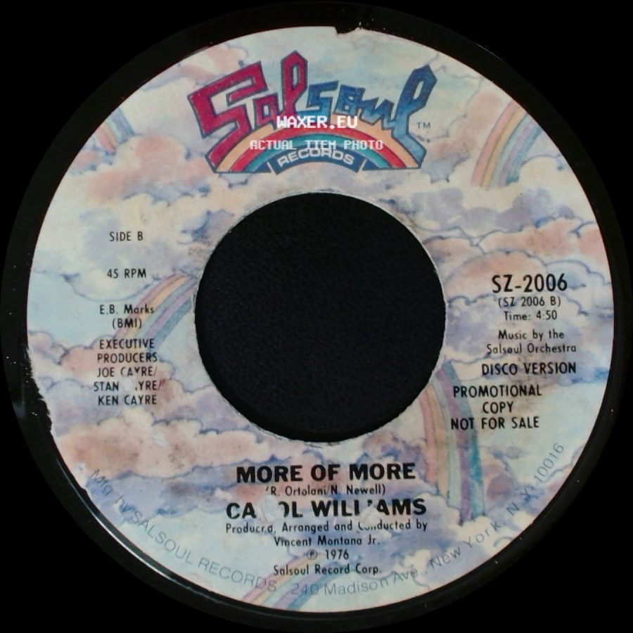 Carol Williams - More / More Of More side B