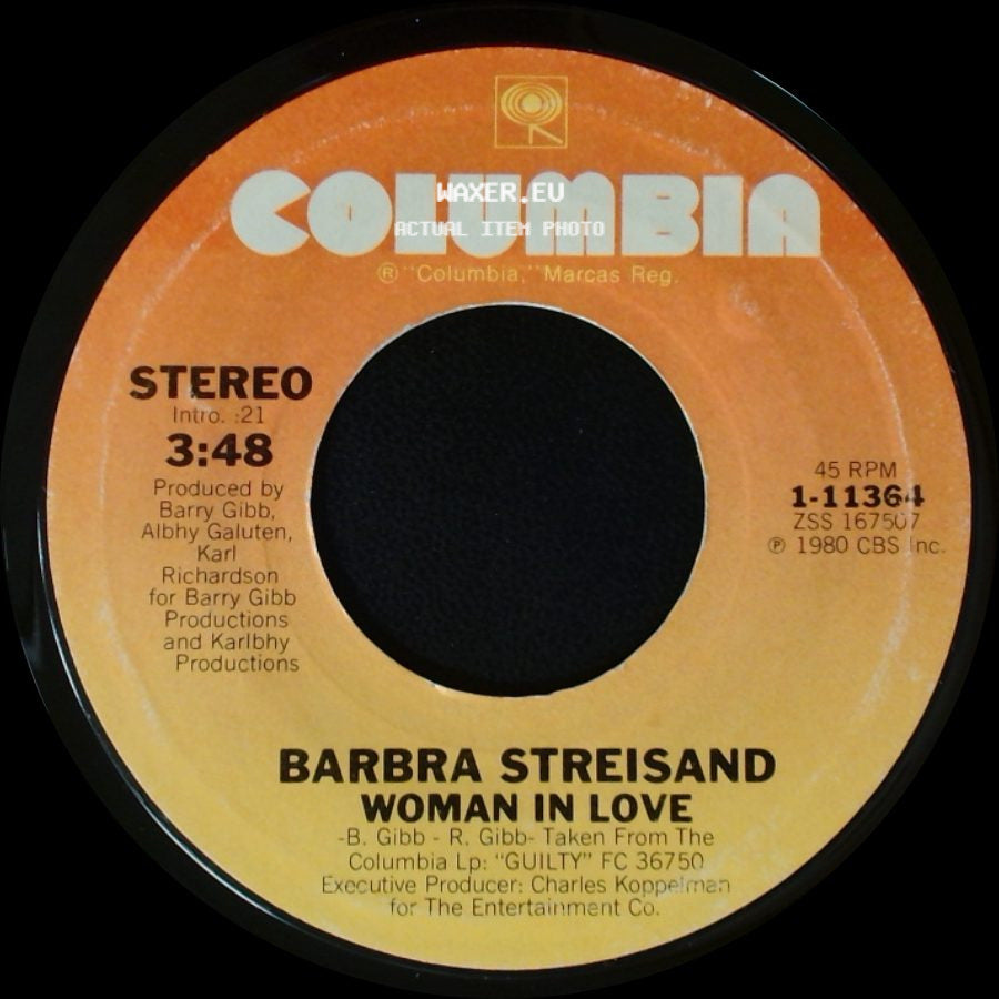 Barbra Streisand - Run Wild / Woman In Love side B