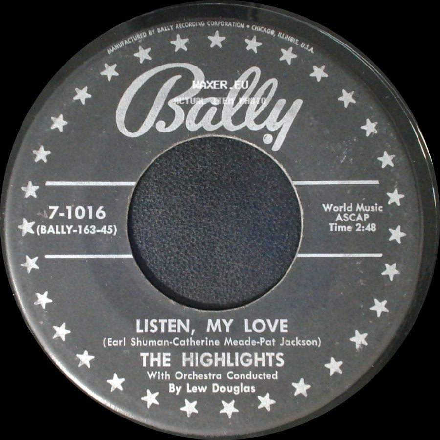 The Highlights - Listen, My Love / City Of Angels side A