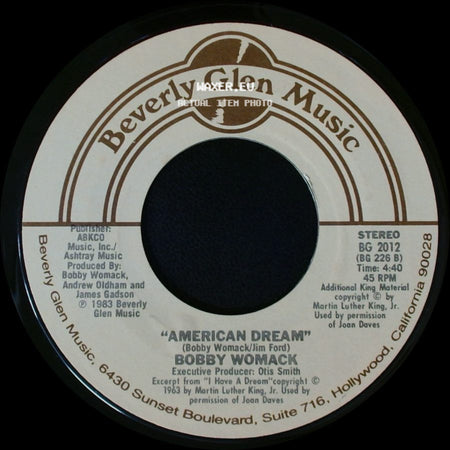 Bobby Womack / Bobby Womack And Patti Labelle - American Dream / Love Has Finally Come At Last side A