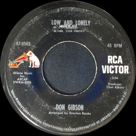 Don Gibson - Low And Lonely / It's A Long, Long Way To Georgia side A