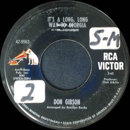 Don Gibson - Low And Lonely / It's A Long, Long Way To Georgia side B
