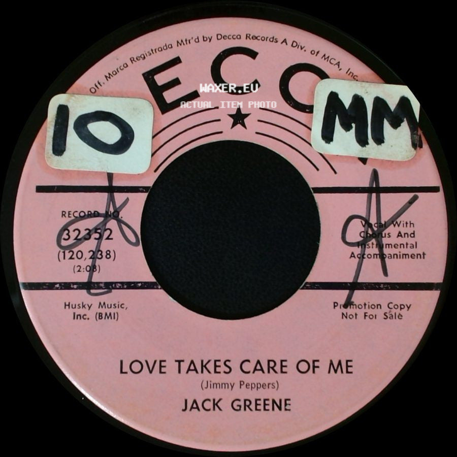 Jack Greene - Your Favorite Fool / Love Takes Care Of Me side B