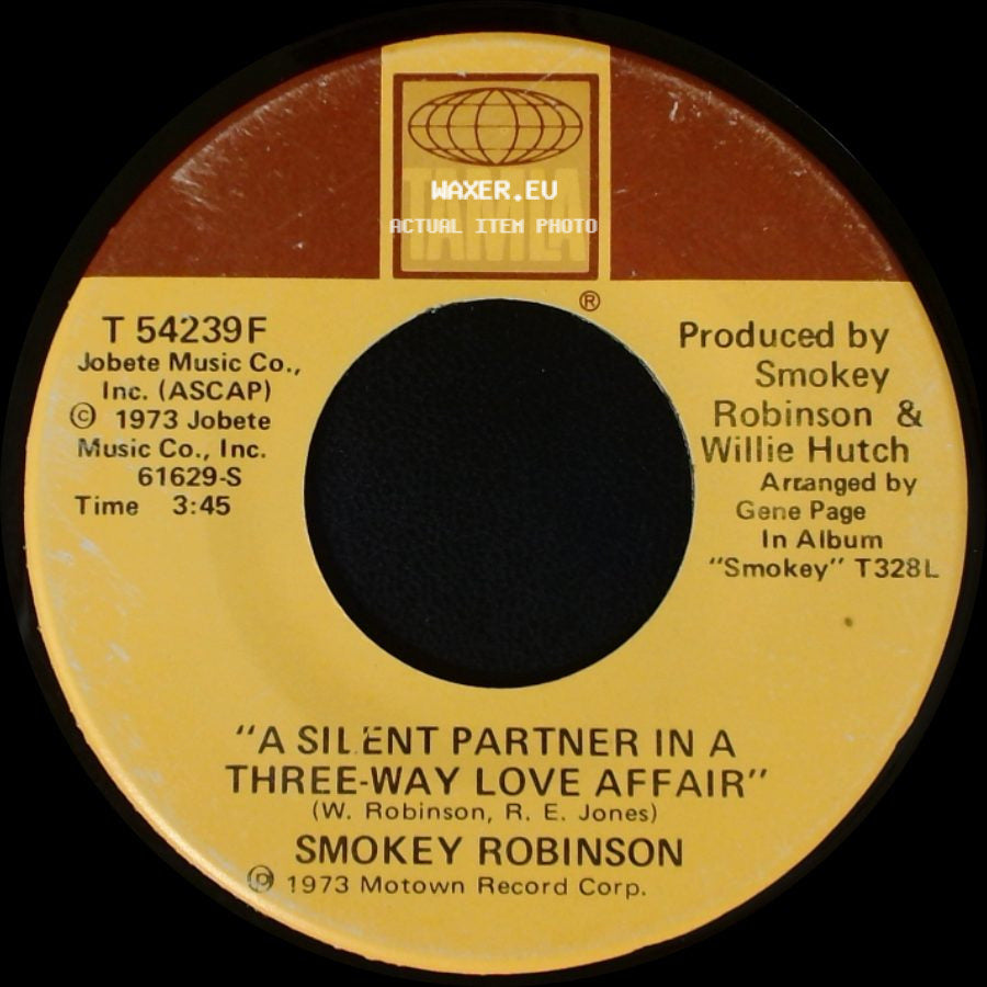 Smokey Robinson - Baby Come Close / A Silent Partner In A Three-Way Love Affair side B
