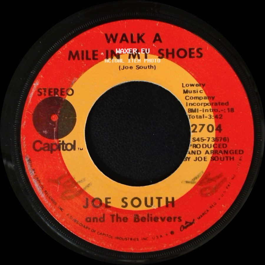 Joe South And The Believers - Walk A Mile In My Shoes / Shelter side A