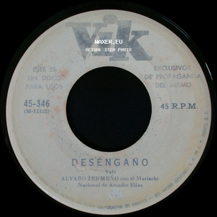 Alvaro Zermeño Con El Mariachi Nacional De Arcadio Elías - Desengaño / Ni Tu Ni Yo side A