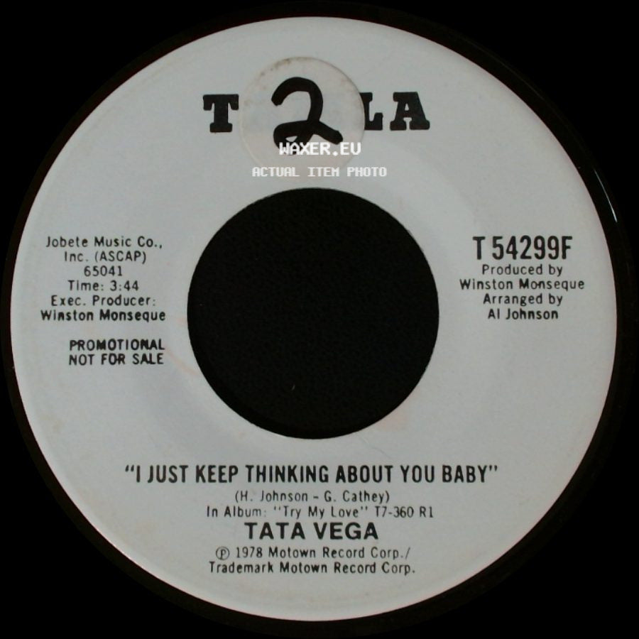 Tata Vega - I Just Keep Thinking About You Baby / I Just Keep Thinking About You Baby side B