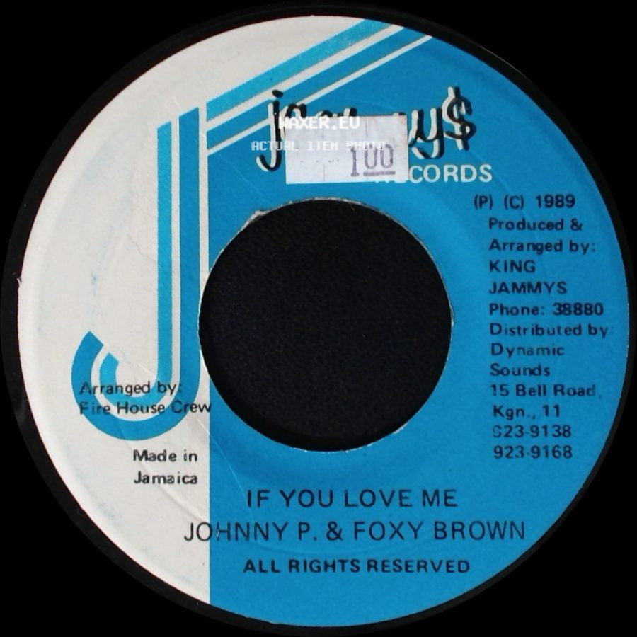 Johnny P. & Foxy Brown - Version / If You Love Me side B