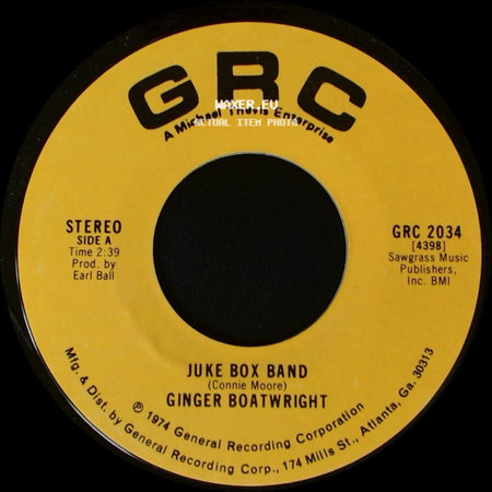 Ginger Boatwright - Juke Box Band / The Lovin's Over side A