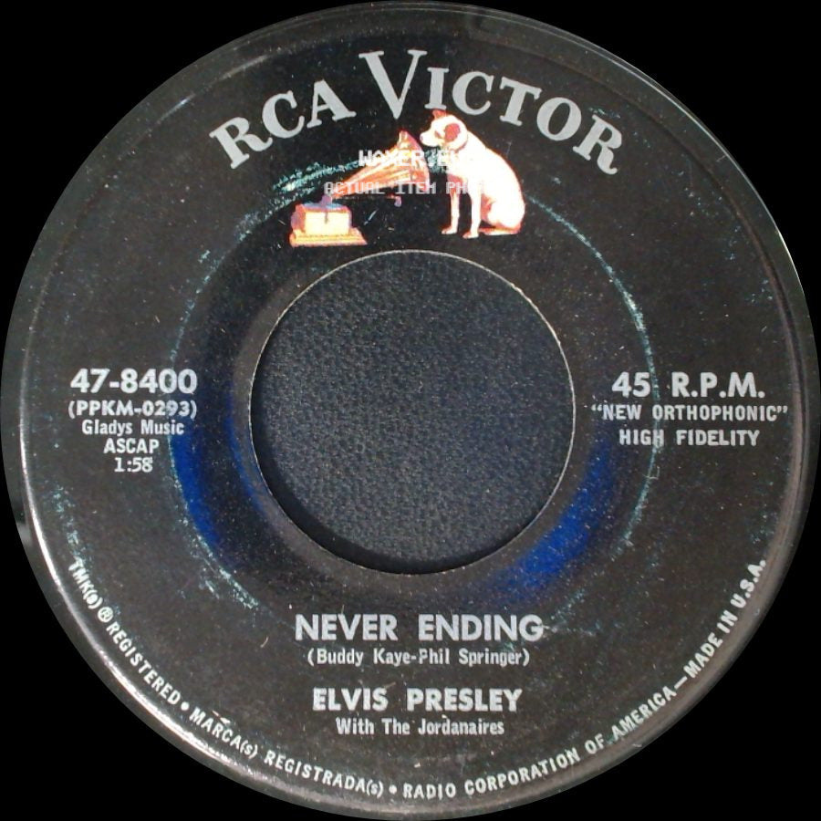 Elvis Presley - Never Ending / Such A Night side A