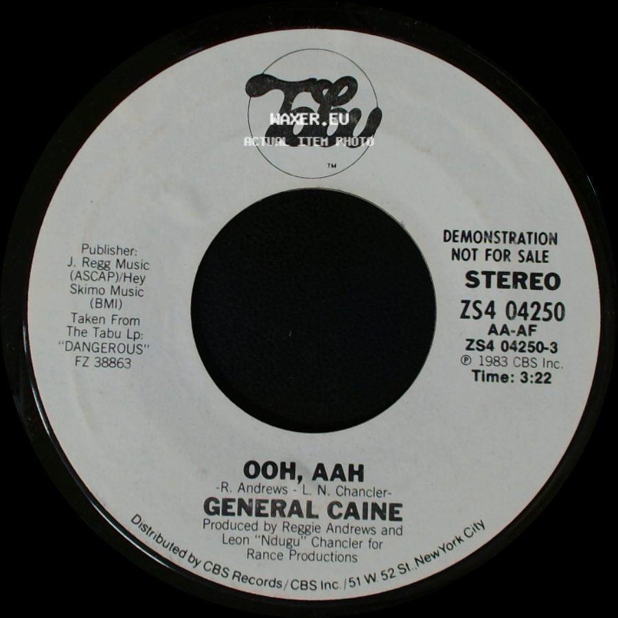 General Caine - Ooh, Aah / Ooh, Aah side A