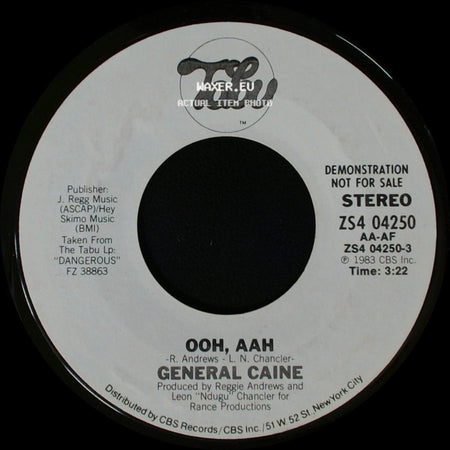 General Caine - Ooh, Aah / Ooh, Aah side B