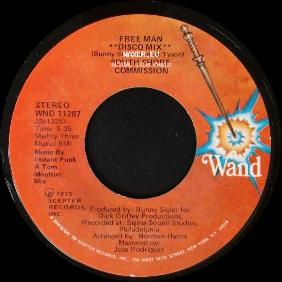 South Shore Commission - Free Man / Free Man **Disco Mix** side B