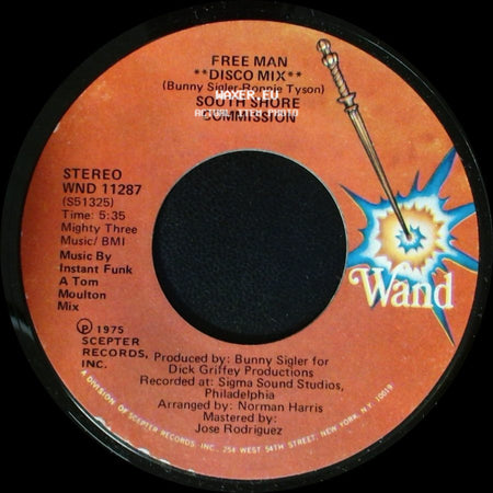 South Shore Commission - Free Man / Free Man **Disco Mix** side B