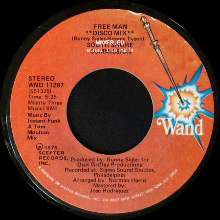 South Shore Commission - Free Man / Free Man **Disco Mix** side B
