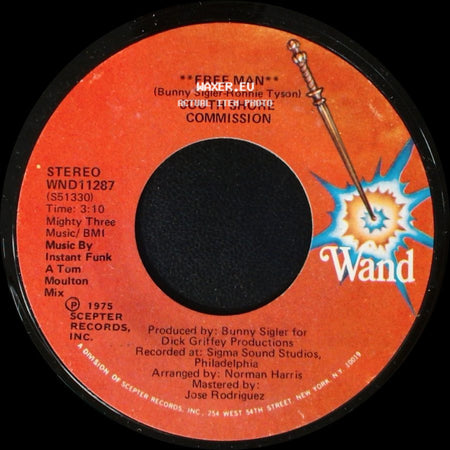 South Shore Commission - Free Man / Free Man **Disco Mix** side A