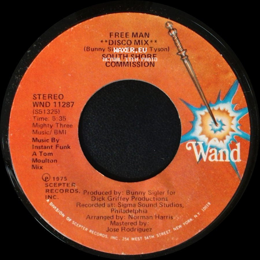 South Shore Commission - Free Man **Disco Mix** / Free Man side A