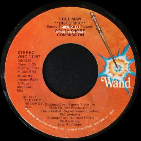 South Shore Commission - Free Man **Disco Mix** / Free Man side A