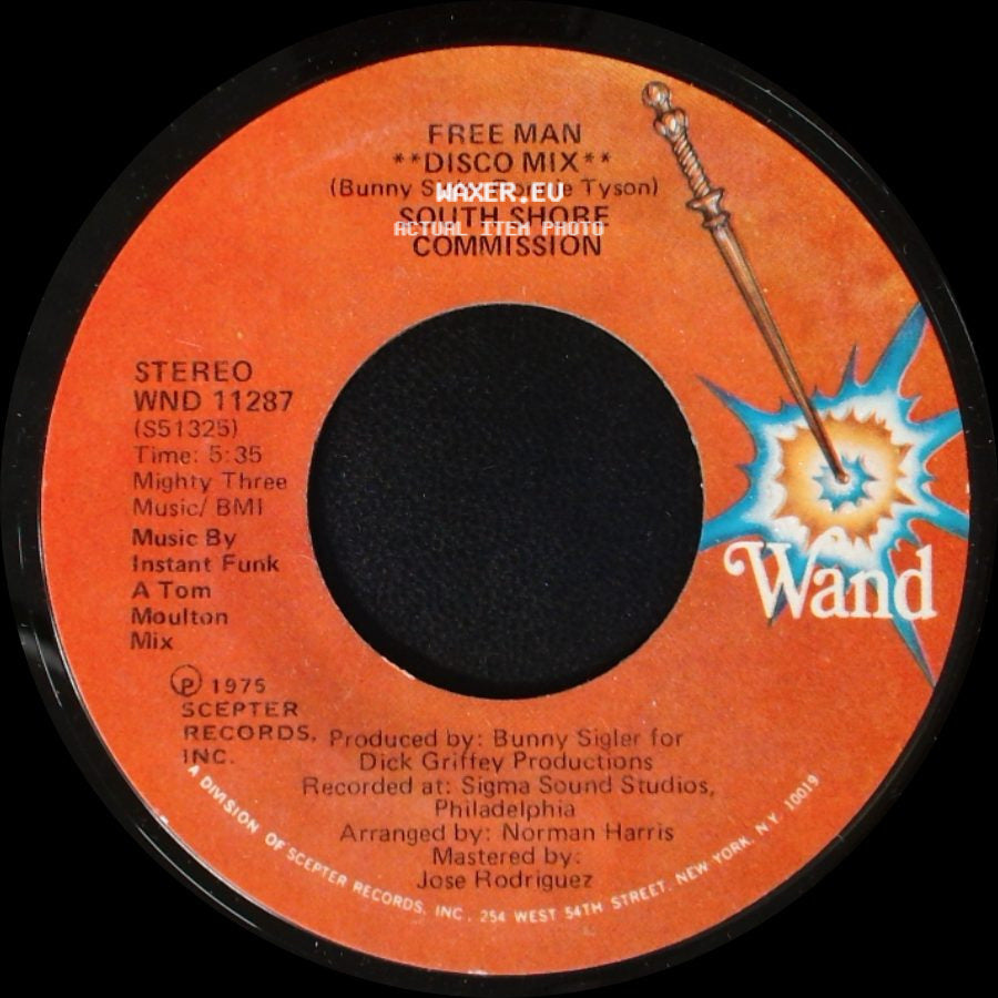 South Shore Commission - Free Man **Disco Mix** / Free Man side A