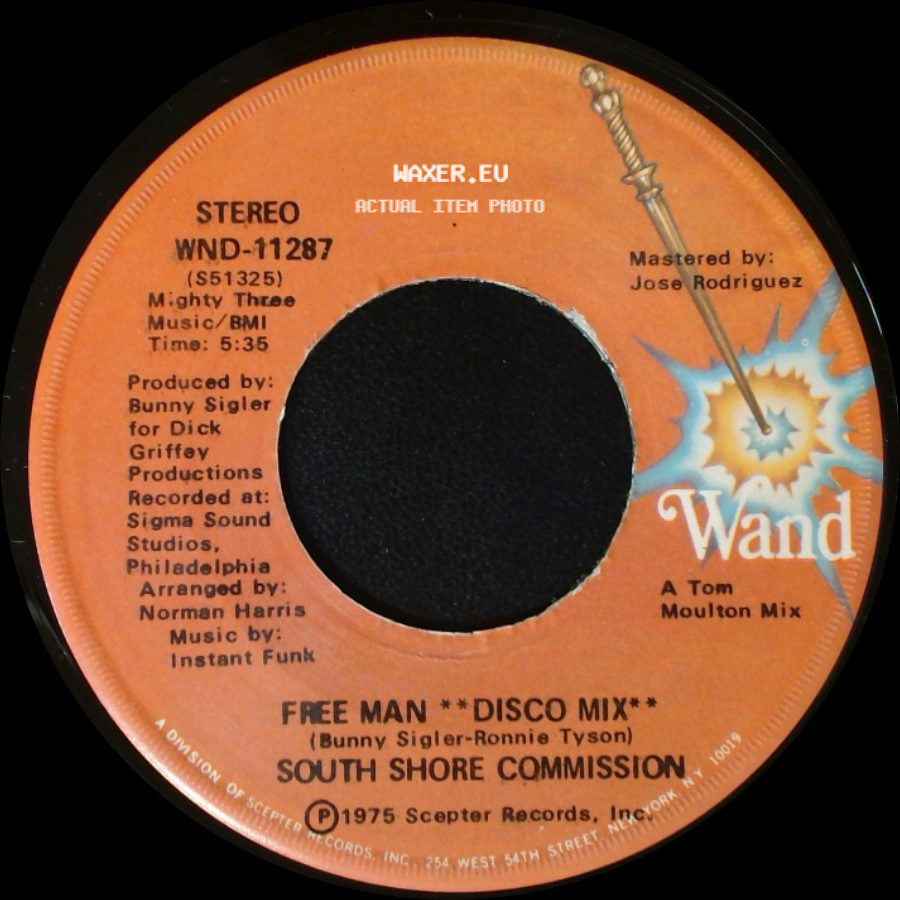 South Shore Commission - Free Man **Disco Mix** / Free Man side A