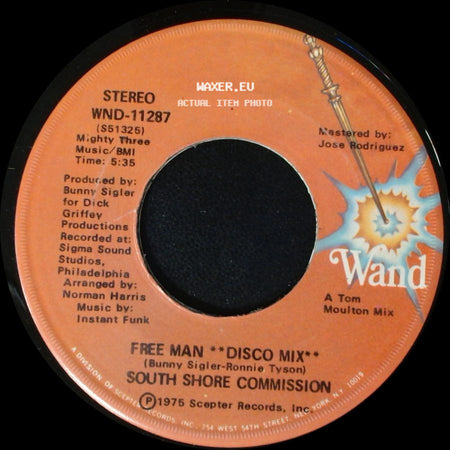 South Shore Commission - Free Man **Disco Mix** / Free Man side A