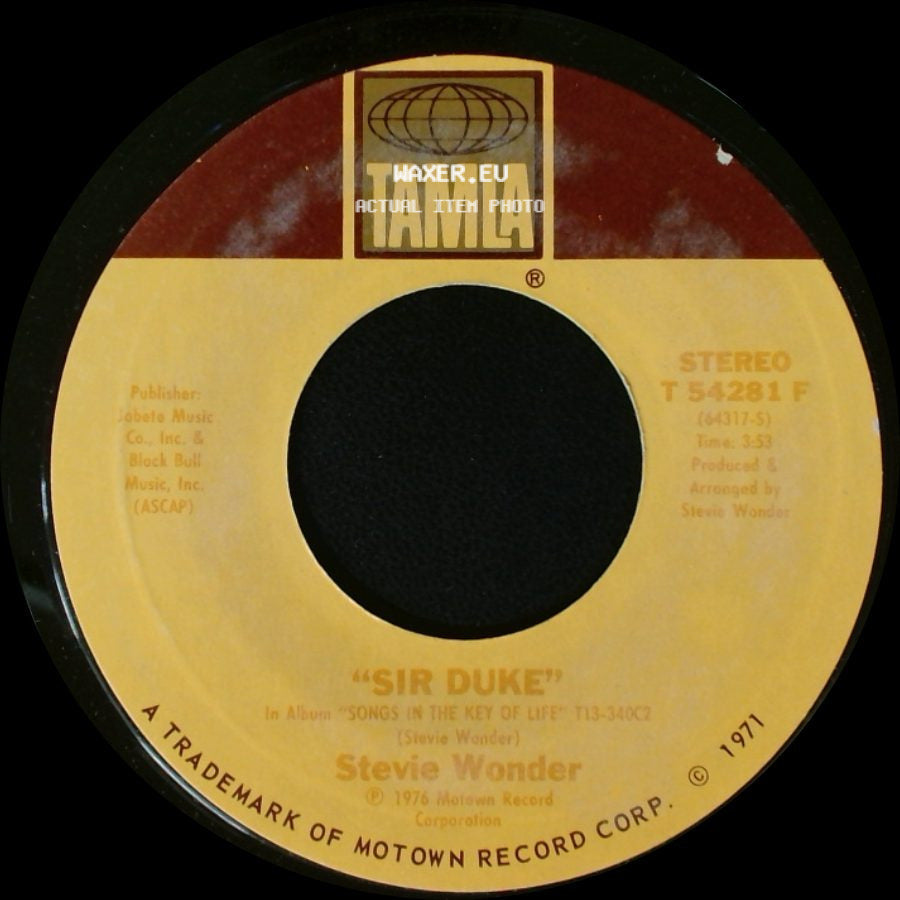 Stevie Wonder - He's Misstra Know-It-All / Sir Duke side B