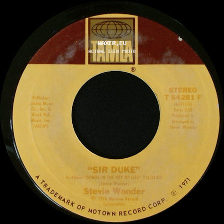 Stevie Wonder - He's Misstra Know-It-All / Sir Duke side B