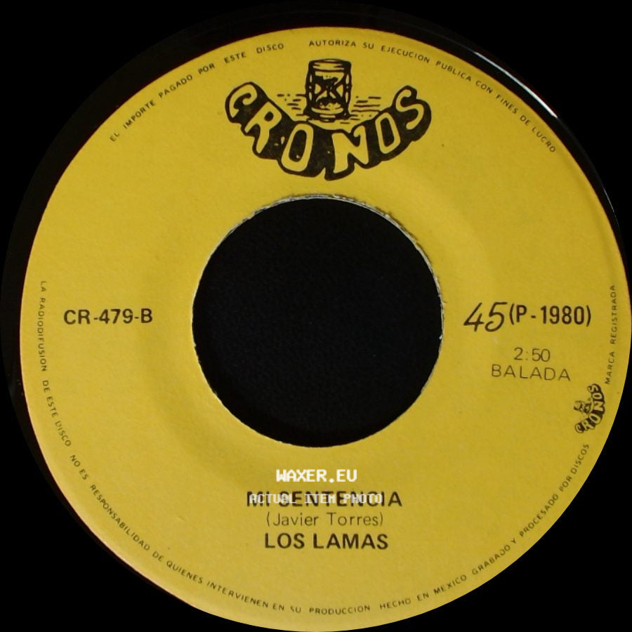 Los Lamas - Gotitas De Tristeza / Mi Sentencia side B