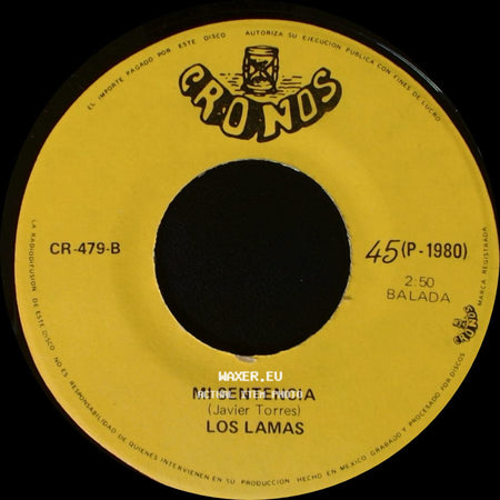 Los Lamas - Gotitas De Tristeza / Mi Sentencia side B