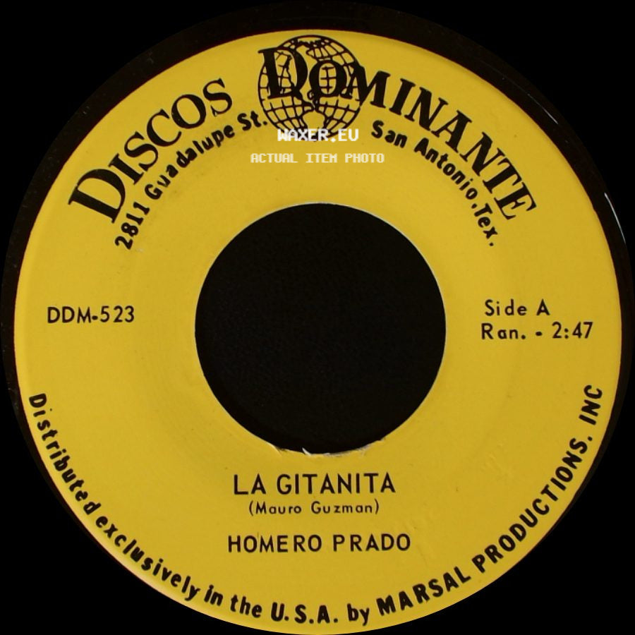 Homero Prado - La Gitanita / Quiero Besarte side A