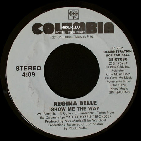 Regina Belle - Show Me The Way / Show Me The Way side A