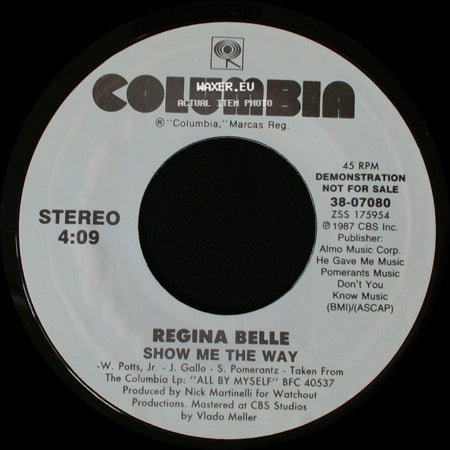 Regina Belle - Show Me The Way / Show Me The Way side B